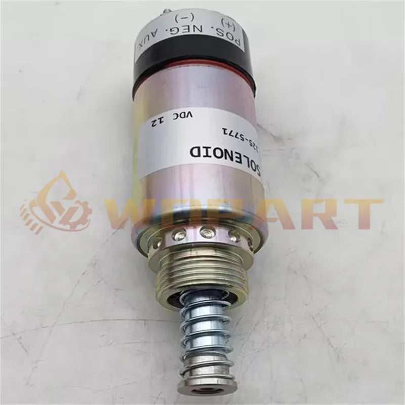 125-5771 1255771 Fuel Shutoff Solenoid Valve for Caterpillar Cat Asphalt Paver AP-1000 AP-1050 Engine 3114 3116 3126