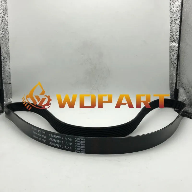 V belt 3289257 3926856 8PK1760 for Cummins 6BT5.9 Engine