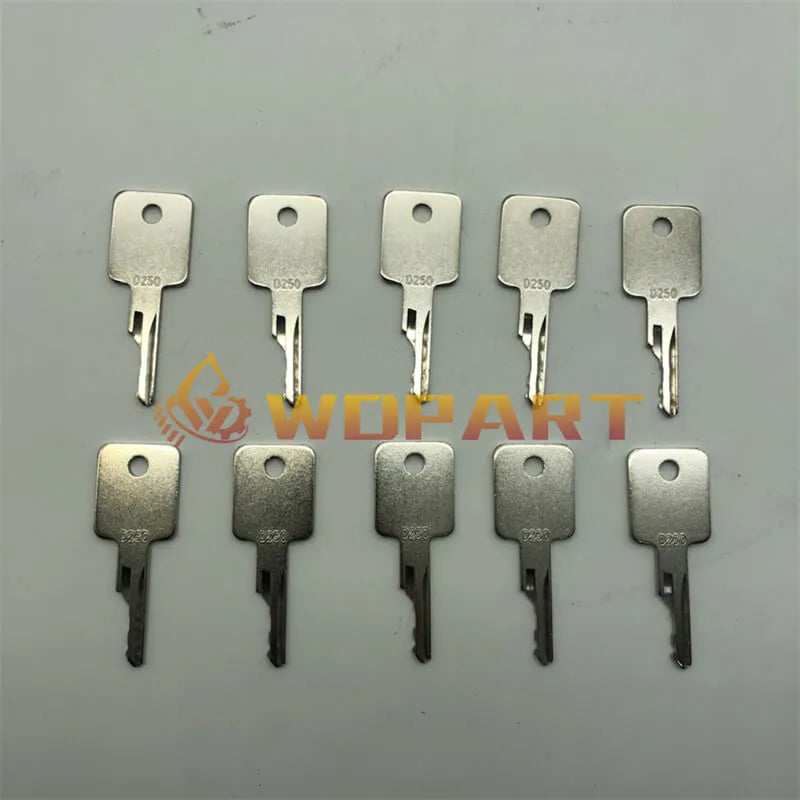 D250 307852A1 6693241 6709527 Ignition Keys for Bobcat Case IH Terex Genie JLG Komatsu Forklift Volvo