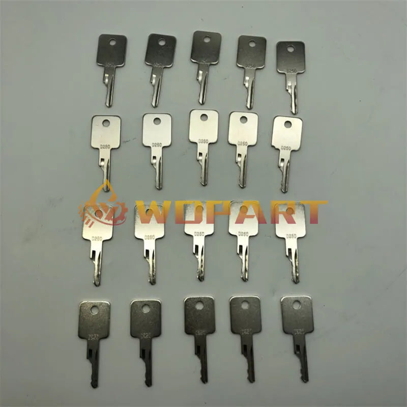 D250 307852A1 6693241 6709527 Ignition Keys for Bobcat Case IH Terex Genie JLG Komatsu Forklift Volvo