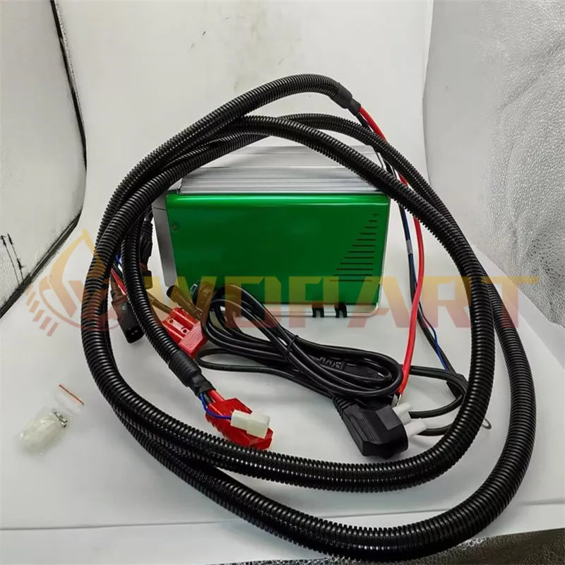 WDPART 48V 25A Battery Charger 128375 128375GT Auto AC X-Led for Genie AL4L AL5L GS-2668 GS-3268 GS-3369 GS-4069