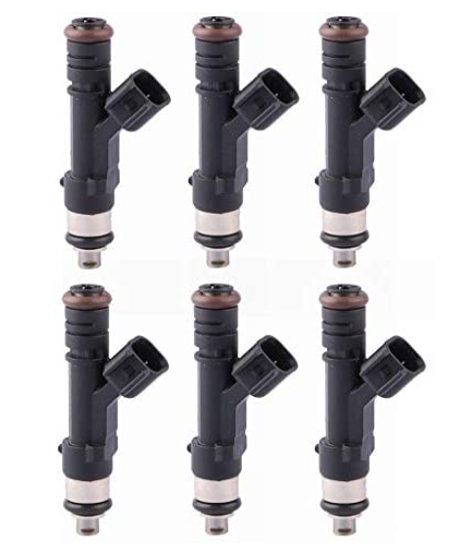 6PCS 0280158020 Fuel Injectors Compatible for Dodge Dakota Nitro Jeep Commander 3.7L