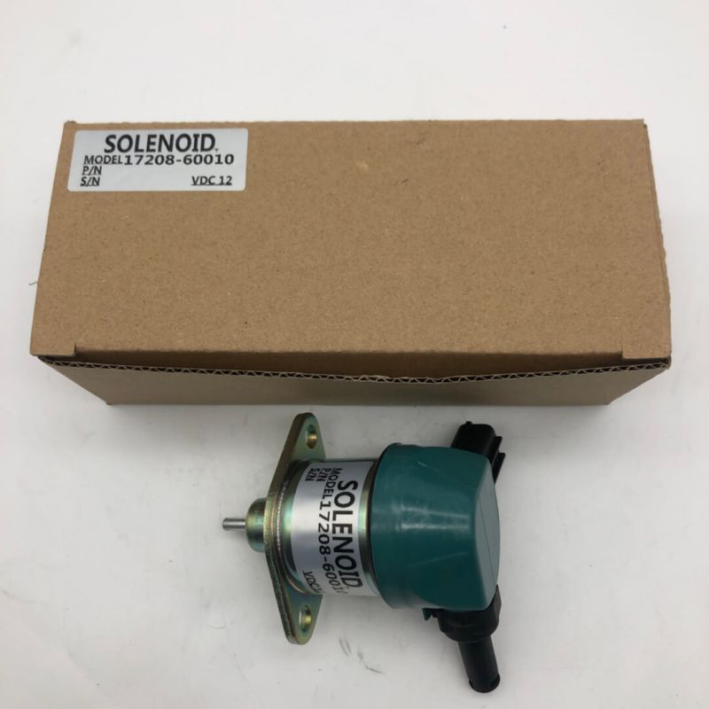 Stop Solenoid 17208-60010 17208-60015 For Kubota Excavator KX71-3 U25S KX71-3S B2410 B2710 B2910 B7610 B7800 HSD.