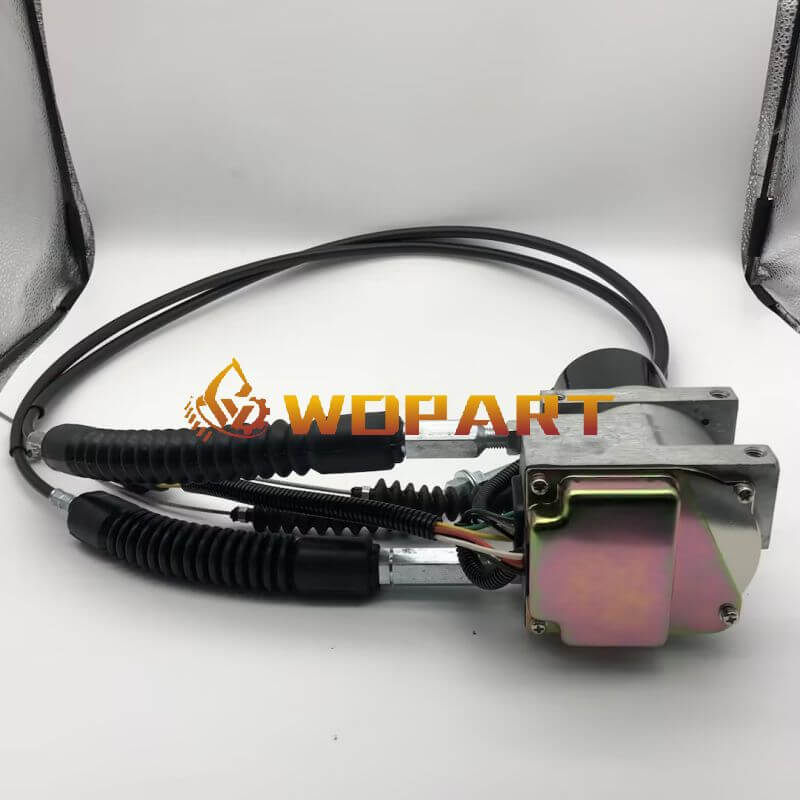 Round Throttle Motor 247-5227 E320V2 2475227 with Double Cable Round Plug 5 Pins for Caterpillar 312 E312 E312A Excavator