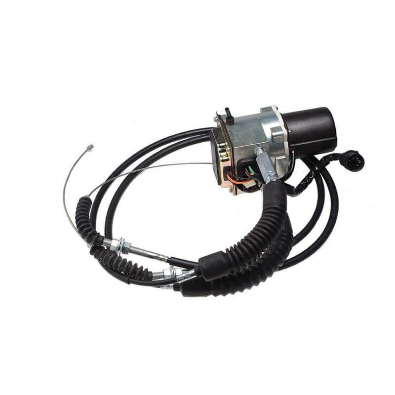 Round Throttle Motor 247-5227 E320V2 2475227 with Double Cable Round Plug 5 Pins for Caterpillar 312 E312 E312A Excavator