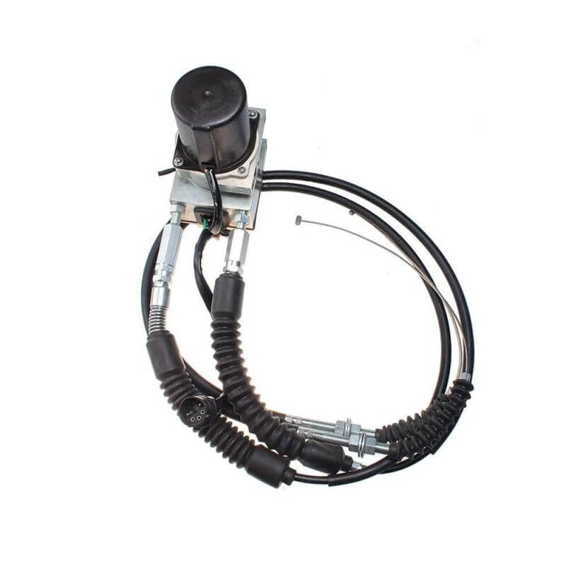Round Throttle Motor 247-5227 E320V2 2475227 with Double Cable Round Plug 5 Pins for Caterpillar 312 E312 E312A Excavator
