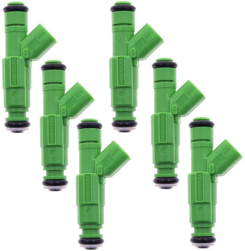Set of 6 OEM Bosch 0280156007 Fuel Injectors for Dodge Caravan Chrysler V6 3.3L