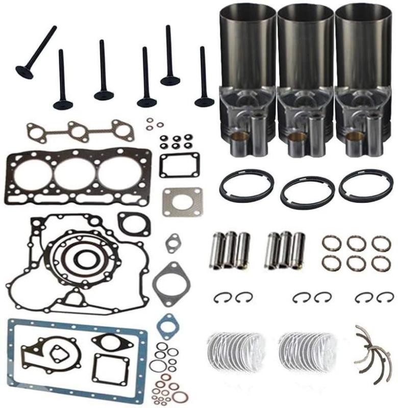 Overhaul Rebuild Kits MM408445 MM408453 wth Piston Ring Bearing Gasket for Mitsubishi K3D Engine Iseki TU170F TU177 Tractor 912D 912M | WDPART