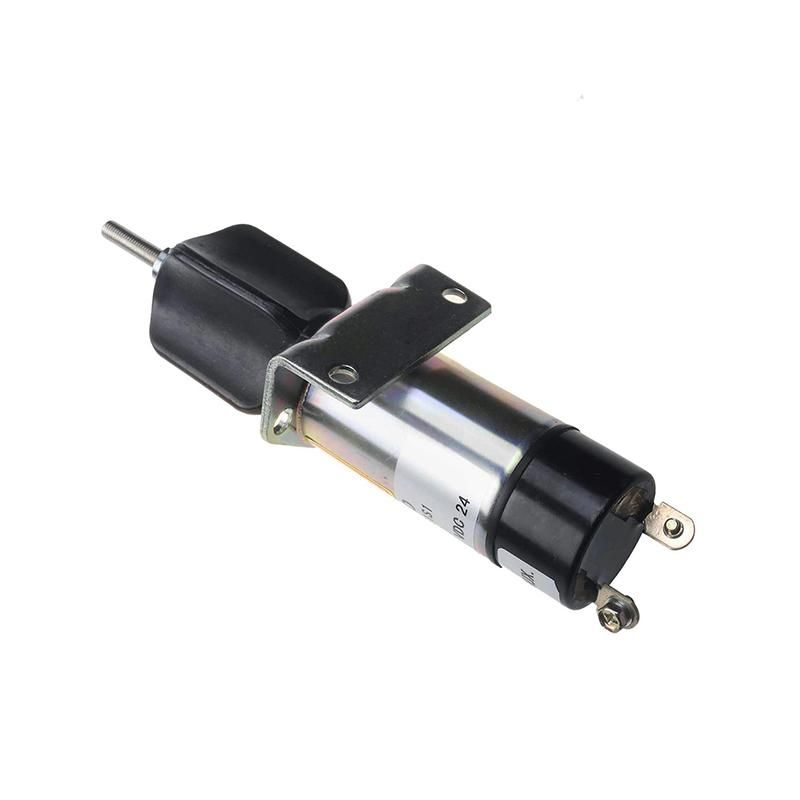1504-24C2U1B1S1 Diesel Stop Solenoid for Woodward 24V 2 Terminals Kubota Excavator Motor DF-750
