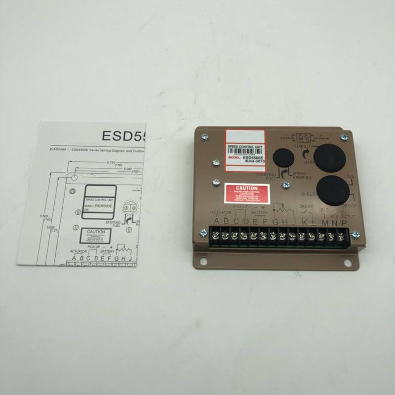 WDPART ESD5500E Electronic Engine Speed Controller Governor for Generator Genset
