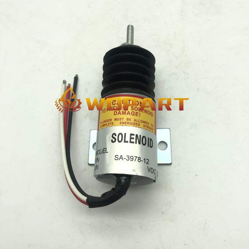 Stop Solenoid SA-3978 1751ES-12E2UC3B2S5 3 Wires for Woodward 12V