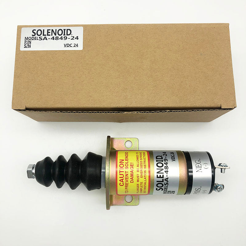 SA-4849-24 1502-24C7U1B2S1 Diesel Stop Solenoid for Woodward 1500 Series Cummins 6CT Engine | WDPART