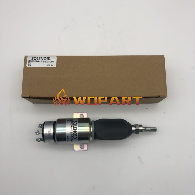 1751-24E7U1B1A SA-4148-T Fuel Stop Solenoid 24V for Woodward Hyundai Excavator R160LC-7 R180LC-7 R170W-7 6D24
