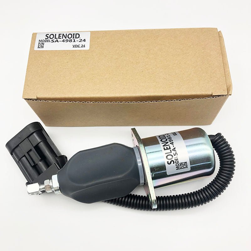 24V Stop Solenoid 3800723 SA-4981-24 For Dodge 94-98 5.9L Cummins Engine | WDPART