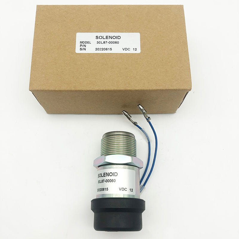 30A87-00060 30L87-00061 MM432-30501 229-5183 MM43230501 Stop Solenoid for Mitsubishi Engine S3L2-E2 S4L2 | WDPART