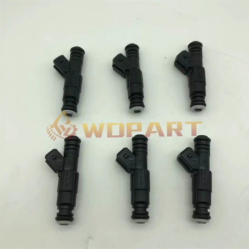 6Pcs 0280155703 Fuel Injector 4 Hole for Jeep Cherokee Grand Wrangler Commanche 4.0L