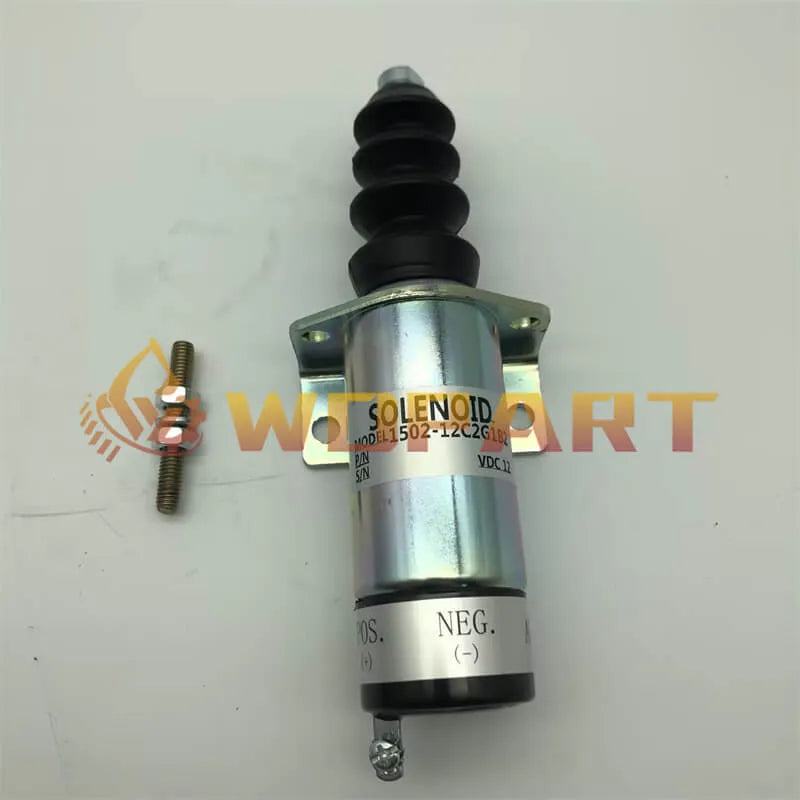 12V Diesel Stop Solenoid 1500-2060 1502-12C2G1B2 with One Treminal for Woodward 1500 Series