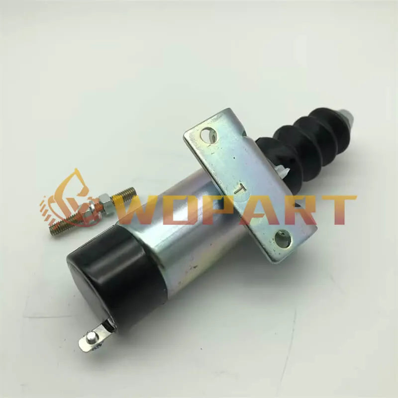 12V Diesel Stop Solenoid 1500-2060 1502-12C2G1B2 with One Treminal for Woodward 1500 Series