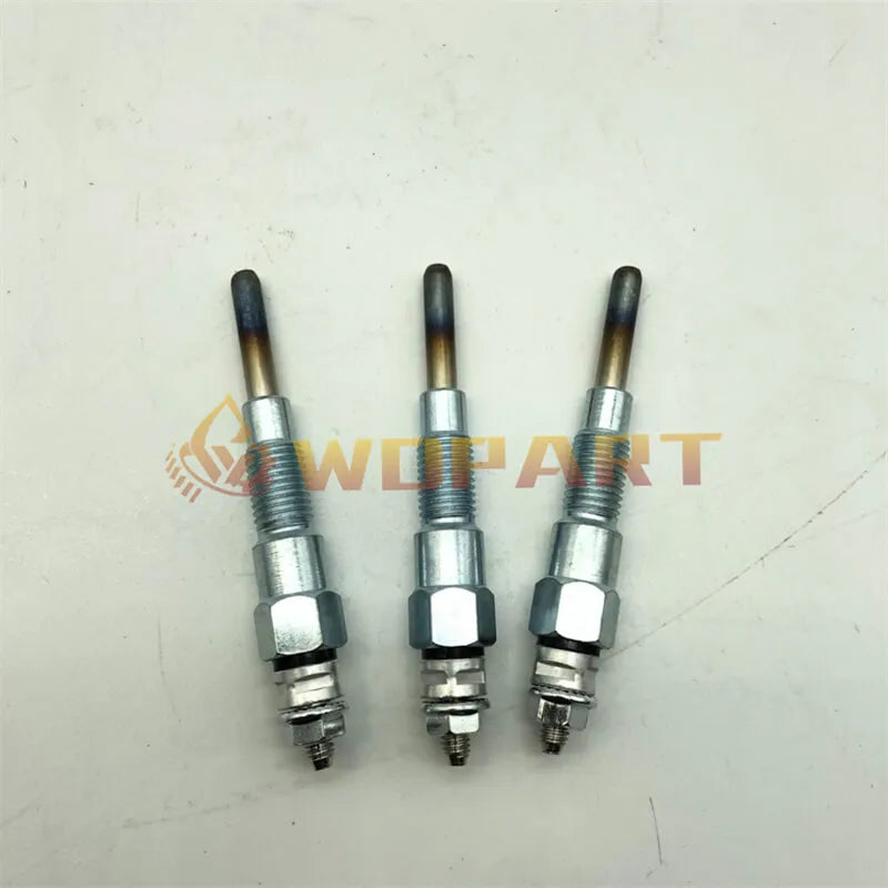 3PCS 16851-65510 16851-65512 Glow Plug for Kubota Engine D722 D902 D905 D1005 D1105 V1305 V1505