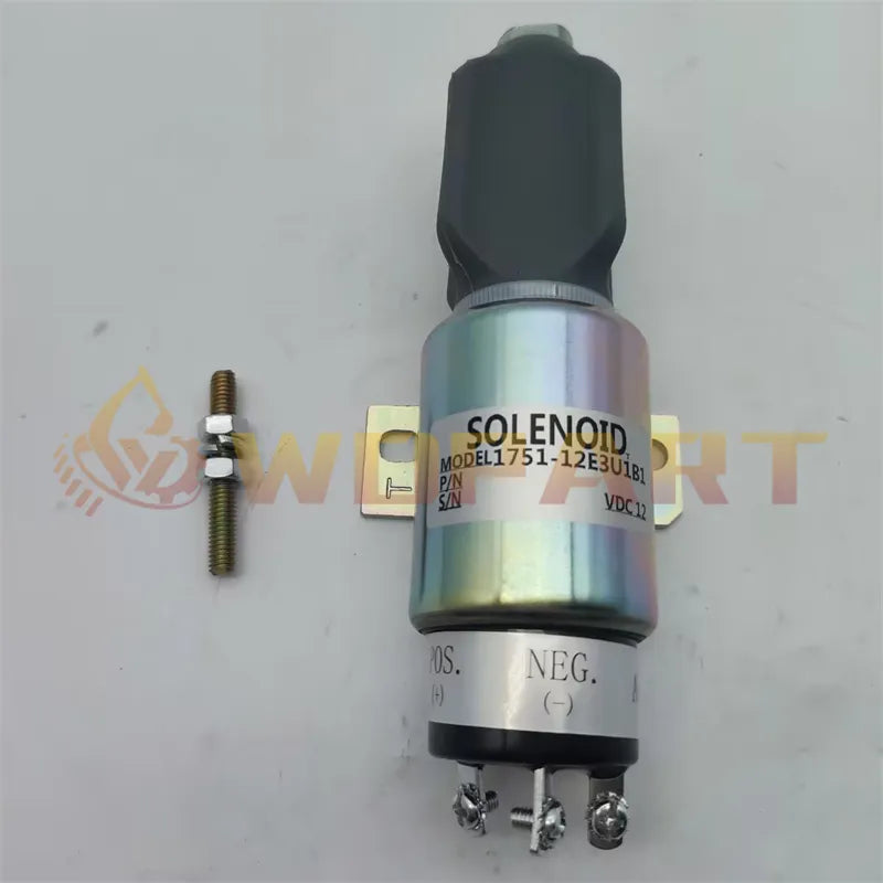 1700-4006 1751-12E3U1B1S1 Diesel Fuel Stop Solenoid 12V for Woodward