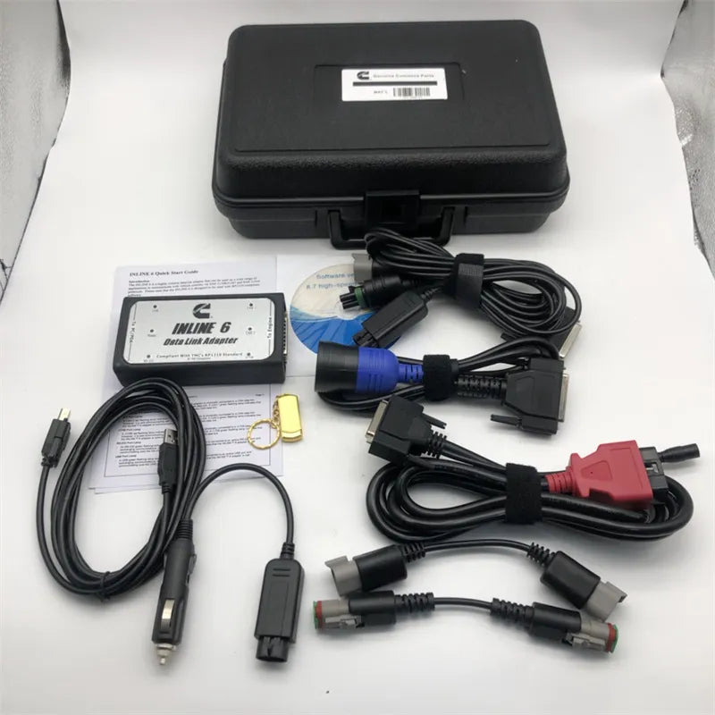 Diagnostic Programming Tool for Cummins Inline 6 Data Link Adapter Full Kit with Insite 8.7 pro Software