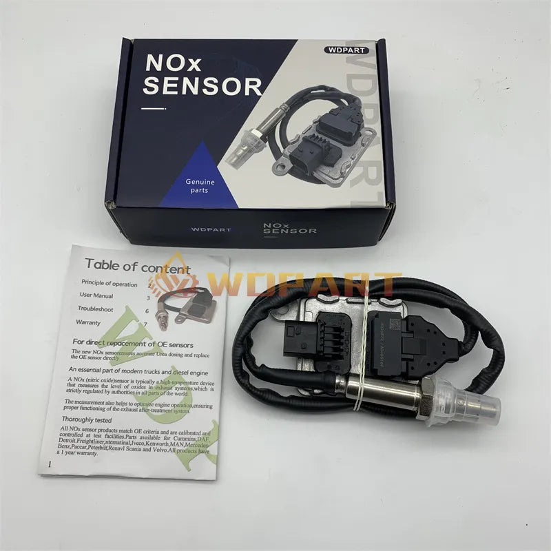 WDPART NOx Nitrogen Oxide Sensor 4 Pins 1954664PE 4326872 2872942 for Cummins ISX Engine