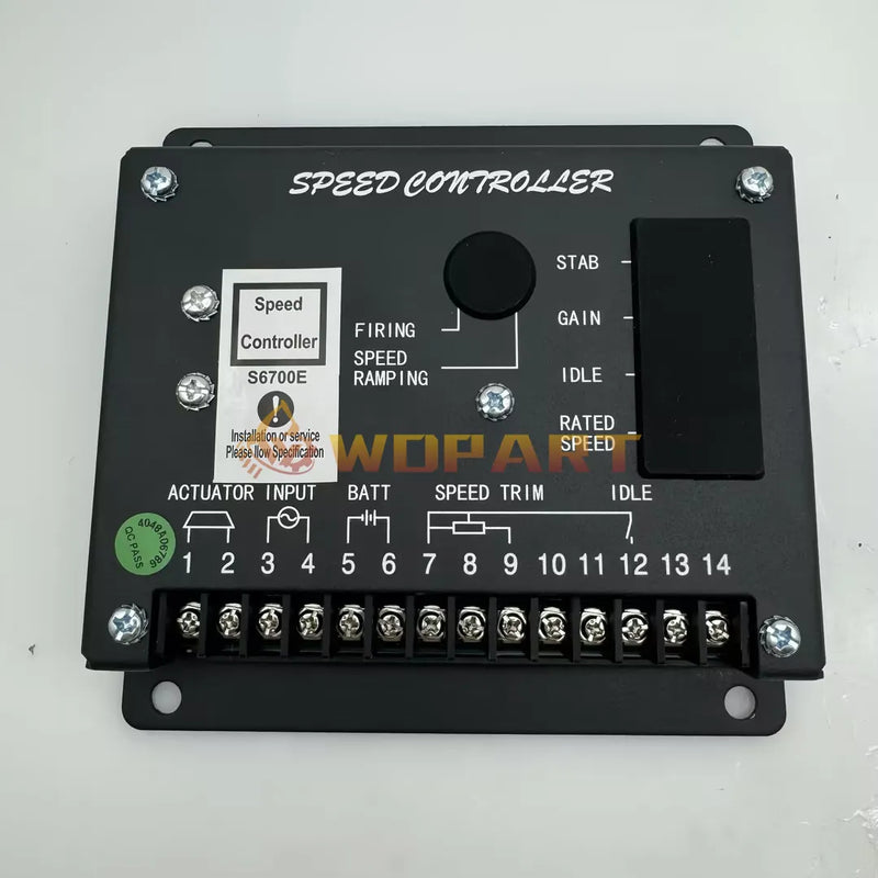 New Electronic Generator Speed Controller S6700E for Cummins Generator Controller