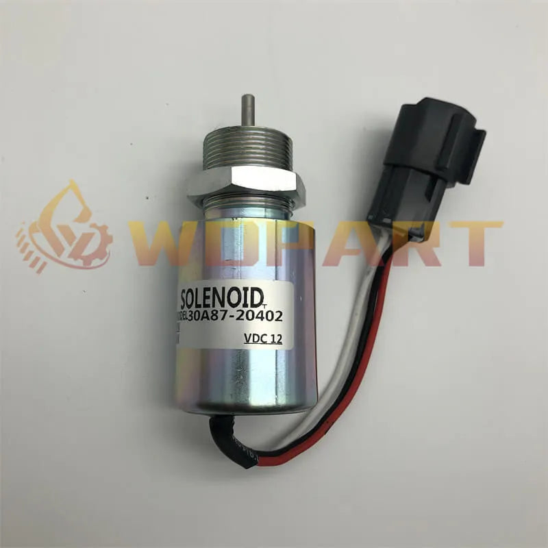30A87-20402 Stop Solenoid 12V for Mitsubishi L2E L3E S3L2 S4L2 Engine SDMO Volvo Toro