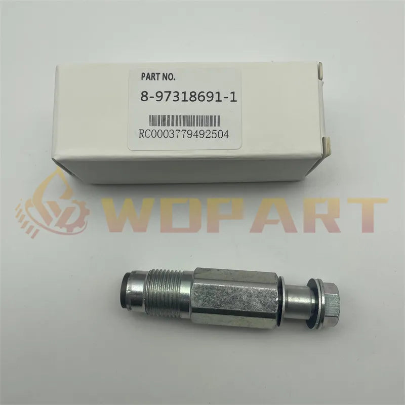 8-97318691-1 Common Rail Pressure Limiting Valve For Hitachi Excavator ZAX200 ZAX330 ZAX450 Isuzu Engine 4HK1 6HK1