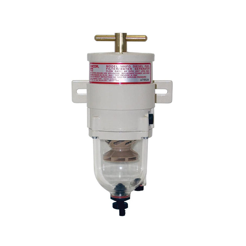 WDPART Diesel Filtration 60GPH 30 MIC RAC 500FG30 Water Separator for Racor Turbine 500 Series