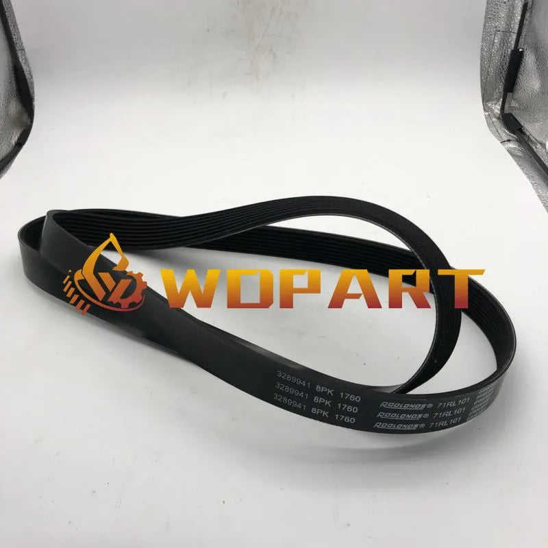 V belt 3289257 3926856 8PK1760 for Cummins 6BT5.9 Engine