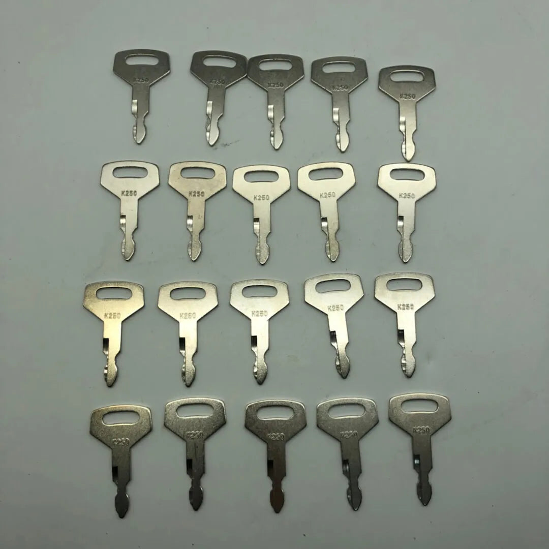 K250 Heavy Equipment Key Fit for Kobelco Case Kawasaki Kobelco Excavator