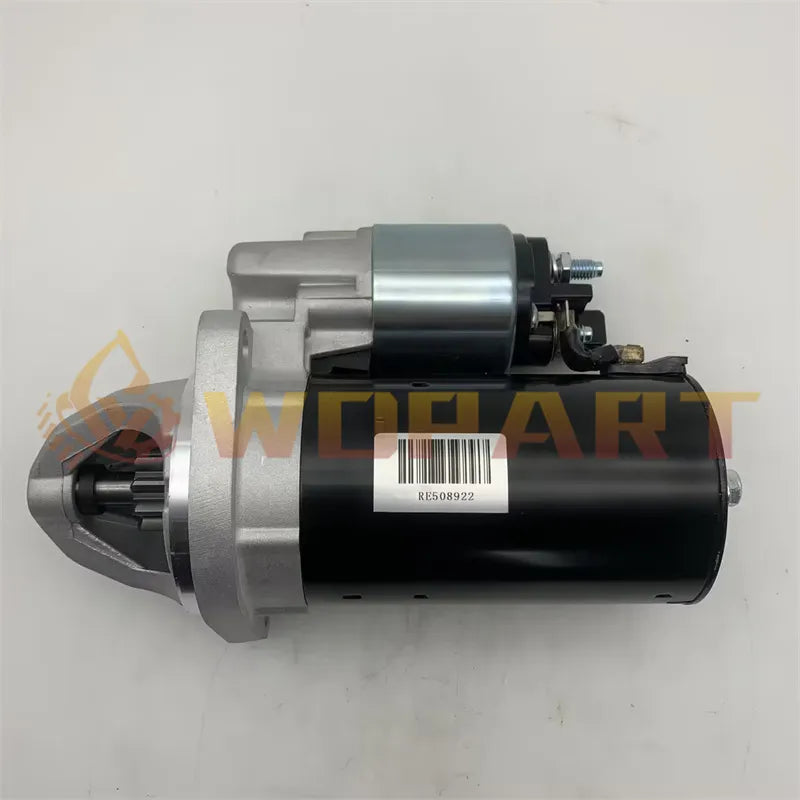 RE508922 Starter Motor for John Deere Tractor 244J 304J 313 315 317 320 325 328 Replacement