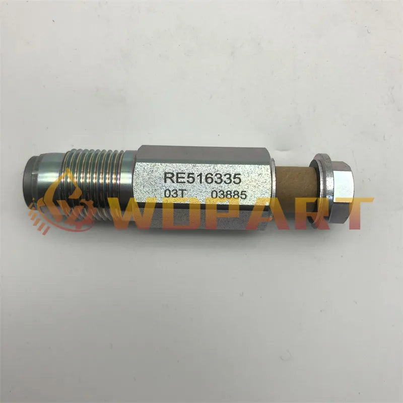 RE516335 Pressure Relief Valve for John Deere Loader 310J 310K Excavator 120D 130G Harvester 1070D 1070E Tractor 9120