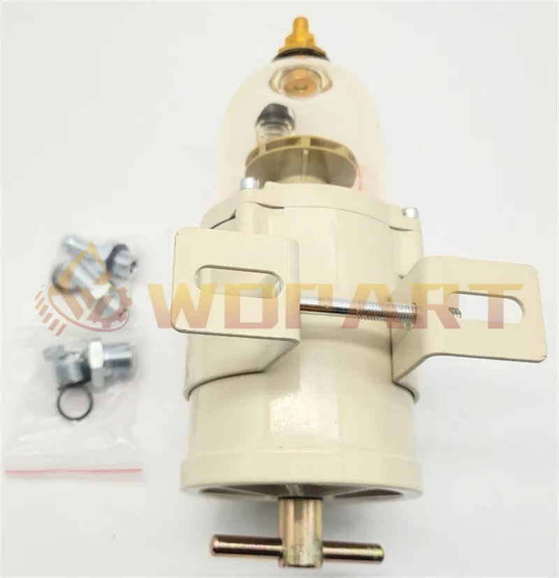 WDPART Diesel Filtration 60GPH 30 MIC RAC 500FG30 Water Separator for Racor Turbine 500 Series