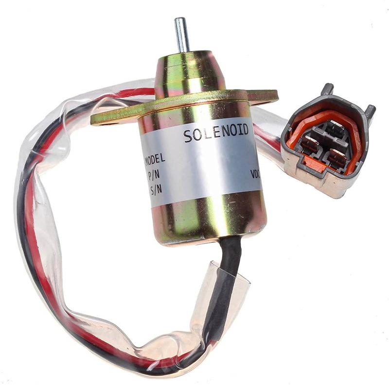 129612-77940 Fuel Shut Off Solenoid 24V for Yanmar 3TNV88-BPTB2 Engine TB235 Doosan DH80 Excavator