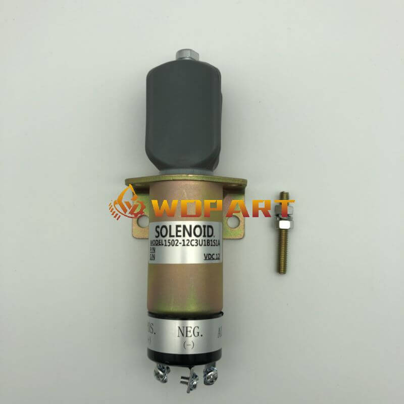 1502-12C3U1B1S1A SA-5171 Stop Solenoid 12V 3 Terminals for Woodward Kubota DF750