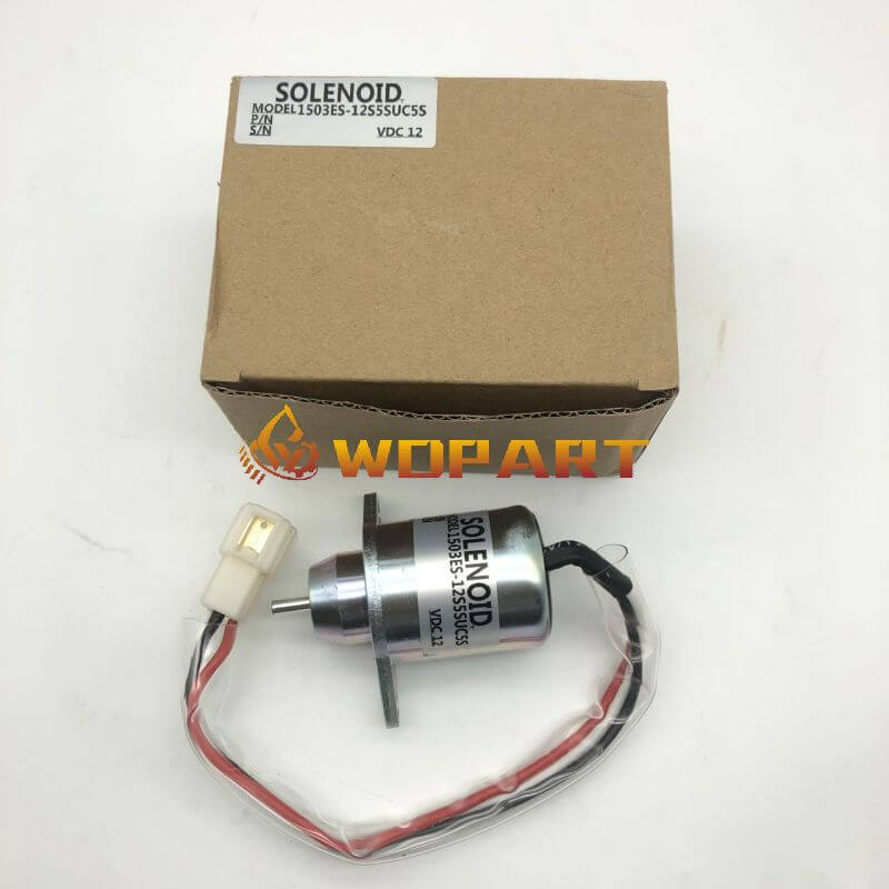 12V Fuel Shut Off Solenoid 1503ES-12S5SUC5S M806808 for Woodward Yanmar John Deere