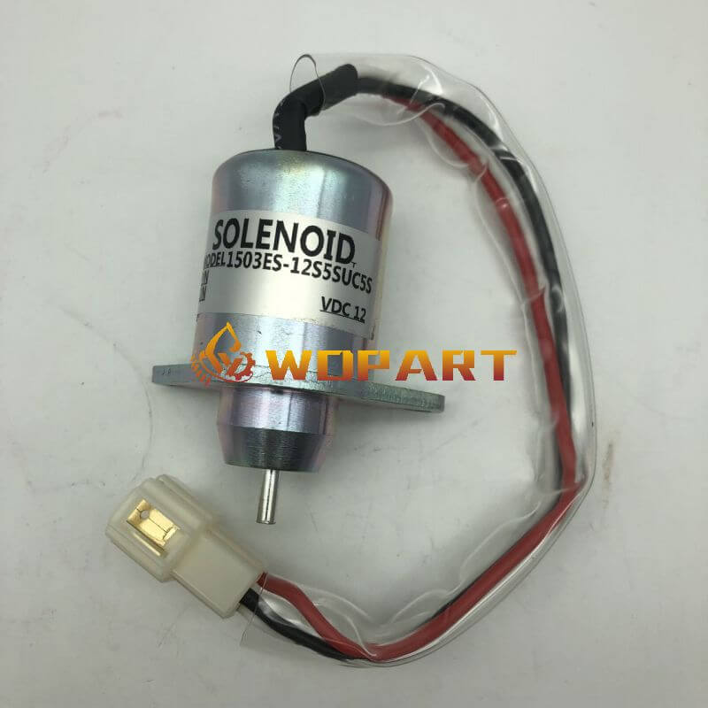 12V Fuel Shut Off Solenoid 1503ES-12S5SUC5S M806808 for Woodward Yanmar John Deere