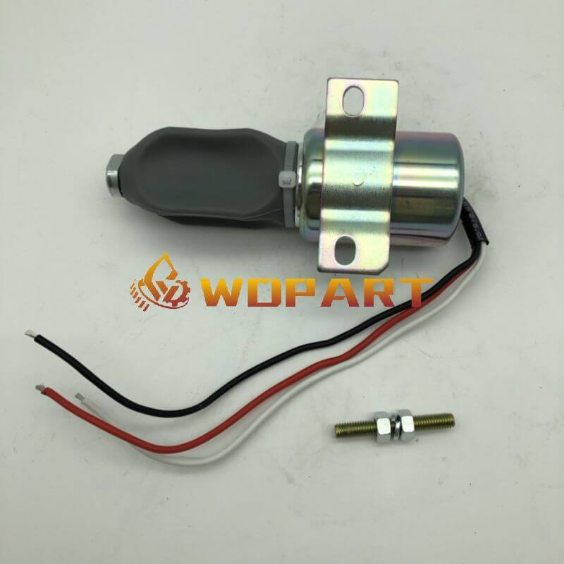 Diesel Stop Solenoid 1700-1569 1753ES-24E2ULB1 for Volvo ZF Mitsubishi 6D24 Doosan Cummins Hyundai Parts 24V