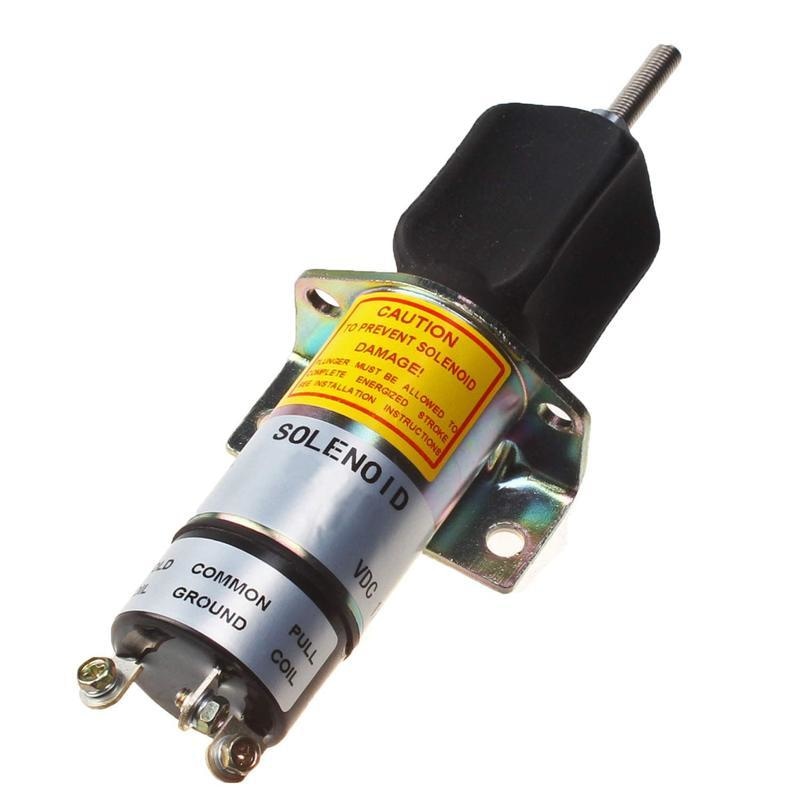 SA-3024-T 1502-12DU2 Diesel Fuel Stop Solenoid for Woodward 12V 1500 Series | WDPART