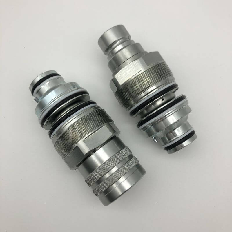 WDPART Hydraulic Male & Female Flat Face Coupler 6680018 4BD4FI V0511-77150 for Bobcat T140 T180 T190 T200 T250