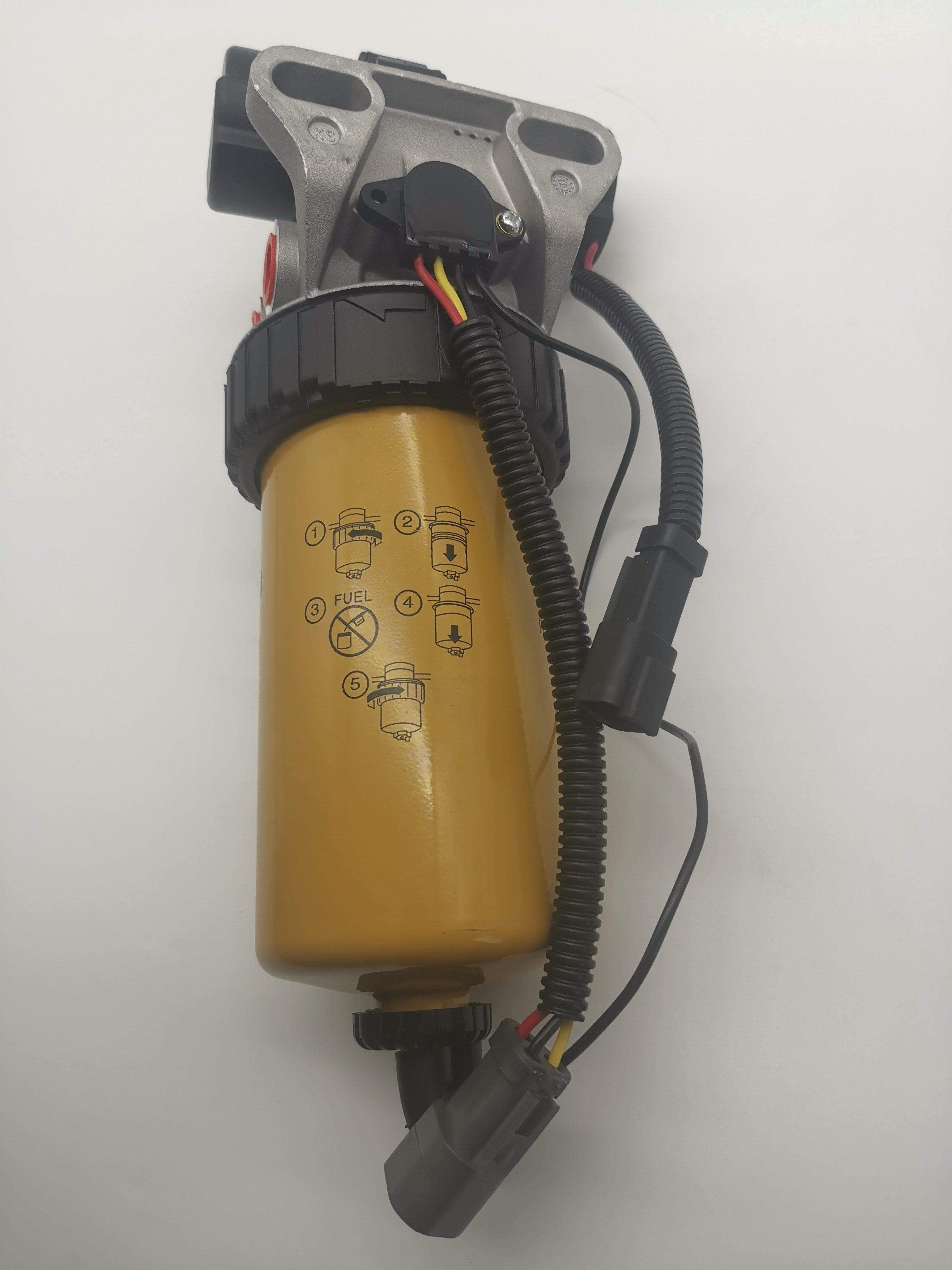 12V Electric Fuel Pump 349-1063 for Caterpillar CAT Tractor Backhoe Loader 414E 416F 420F 422E 422F 424D Engine 3054 3054B 3054C 3046 C4.4