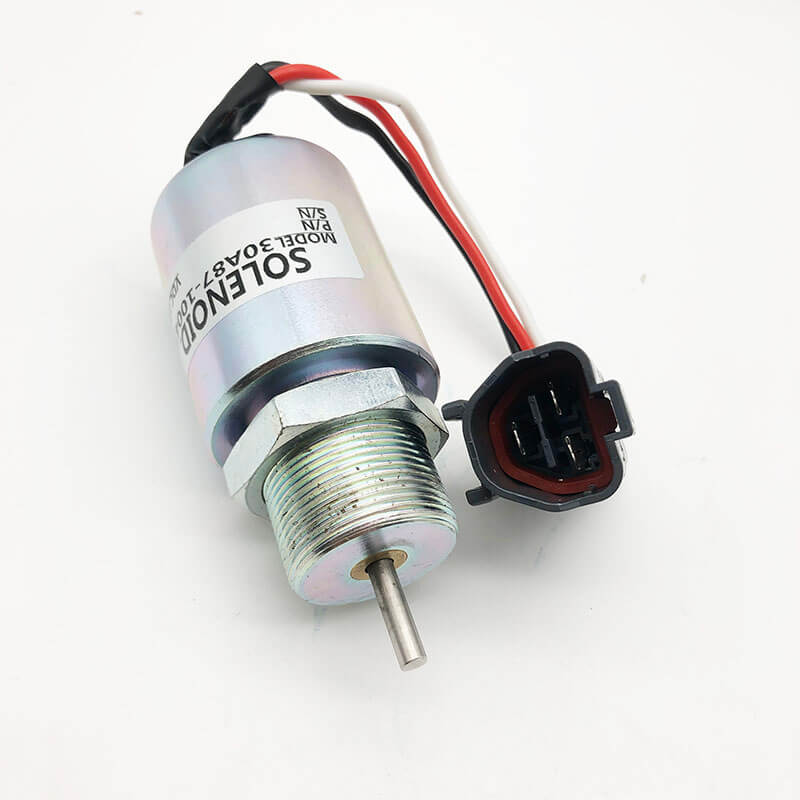 30A87-10043 Stop Solenoid for Mitsubishi L3E S3L S4L2 Volvo Terex SCHAEFF Pel Job | WDPART