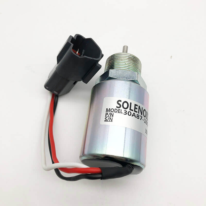 30A87-10043 Stop Solenoid for Mitsubishi L3E S3L S4L2 Volvo Terex SCHAEFF Pel Job | WDPART