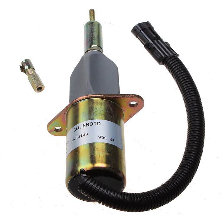 24V Stop Cut Off Solenoid 3958176 SA-4978-24 For Cummins 6BTA 6BT 5.9L Engine