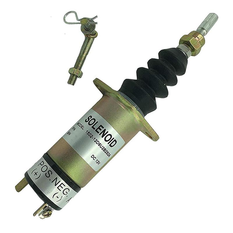 12V Fuel Stop Solenoid 1504-12D2U1B1S1A 307-2546 SL-10616 for Woodward 1502 Series