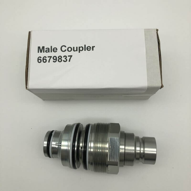 WDPART Hydraulic Male & Female Flat Face Coupler 6680018 4BD4FI V0511-77150 for Bobcat T140 T180 T190 T200 T250