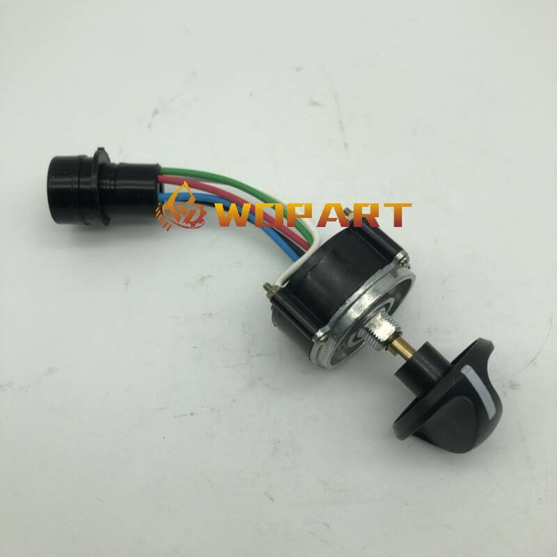 Throttle Rotary Knob Switch 7Y-5465 With Round Plug for CAT Caterpillar 320C 320D E320C E320D Excavator