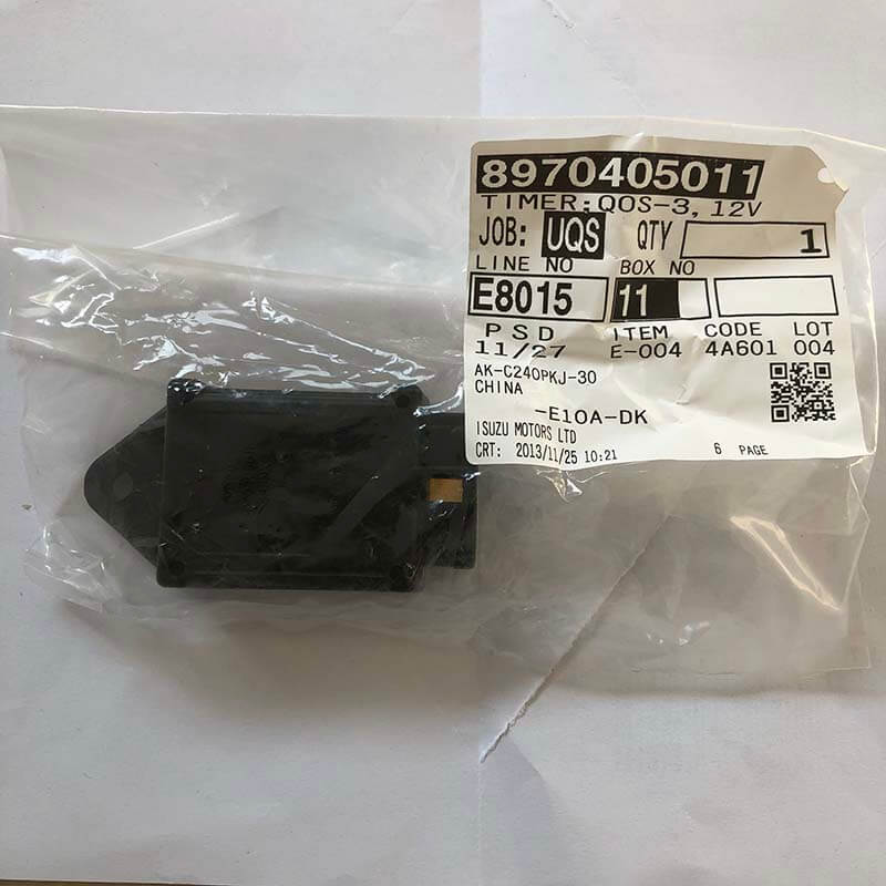 Time Relay 8970405010 8970405011 12V With 6 Pins for Isuzu 3LD1 4JB1 4JG1 4LC1 4LE1 4LE2 Excavator EX35U EX27U EX50U ISUZU C240 Engine